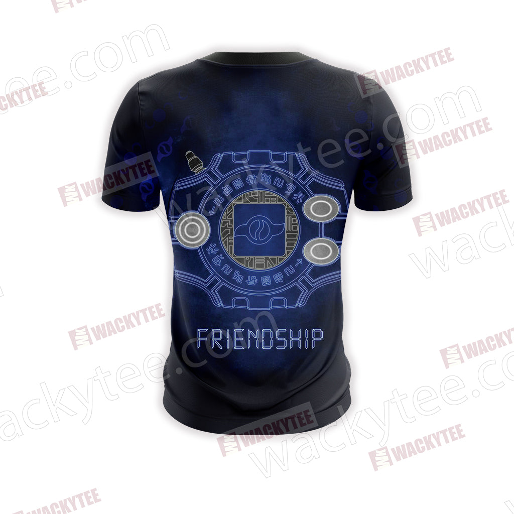 Digimon New The Crest Of Friendship New Unisex 3D T-shirt