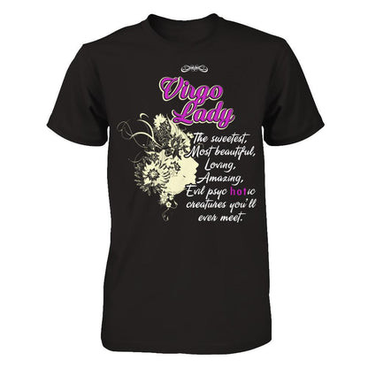 Virgo Lady - The Sweetest, Most Beautiful, Loving, Amazing Gildan - Short Sleeve Tee Black