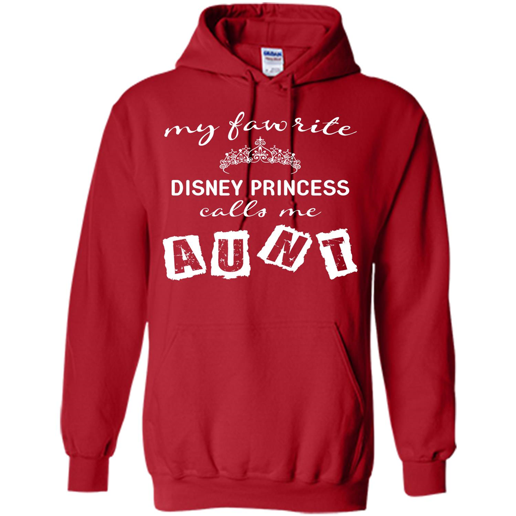 Disney Aunt T-shirt My Favorite Disney Princess Calls Me Aunt Red