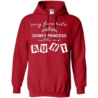 Disney Aunt T-shirt My Favorite Disney Princess Calls Me Aunt Red
