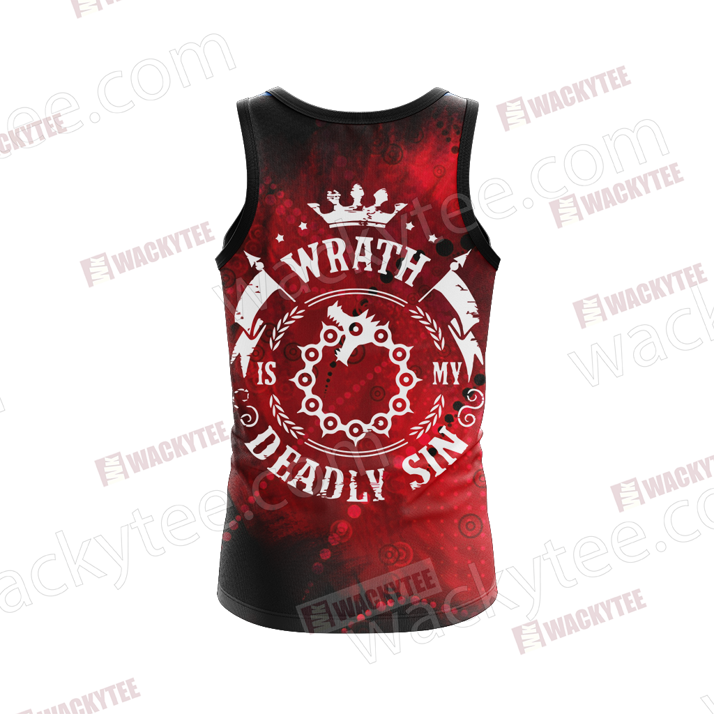 The Seven Deadly Sins - Wrath Unisex 3D Tank Top