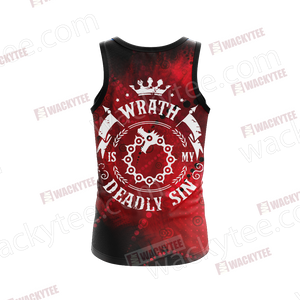 The Seven Deadly Sins - Wrath Unisex 3D Tank Top