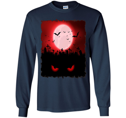 Spooky Halloween Red eye's T-Shirt t-shirt Navy