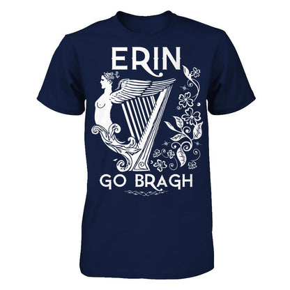 Erin Go Bragh T-shirt Gildan - Short Sleeve Tee Navy