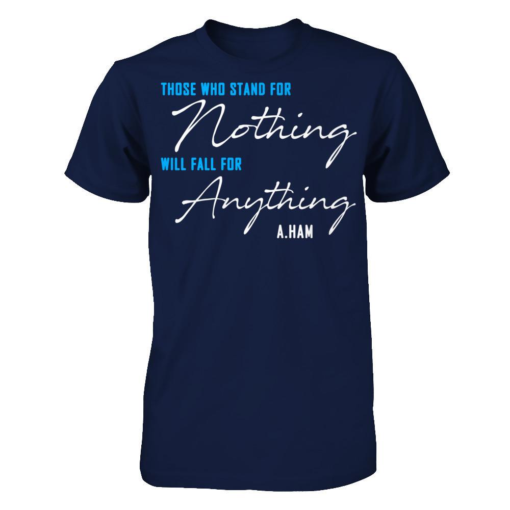 Alexander Hamilton Quotes T-shirt Gildan - Short Sleeve Tee Navy