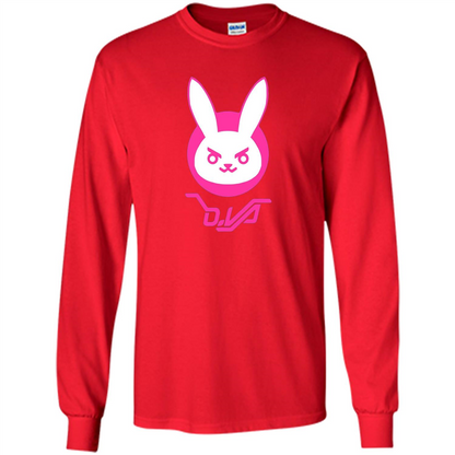 Overwatch D.VA Bunny Spray T-shirt Red