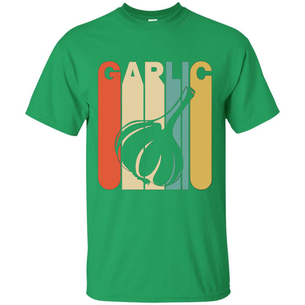 Vintage Style Garlic T-Shirt Irish Green