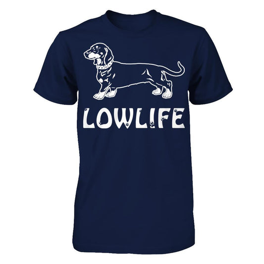 Love Dachshund - Lowlife Gildan - Short Sleeve Tee Navy