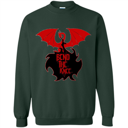 Movies T-shirt Bend The Knee T-shirt Forest Green