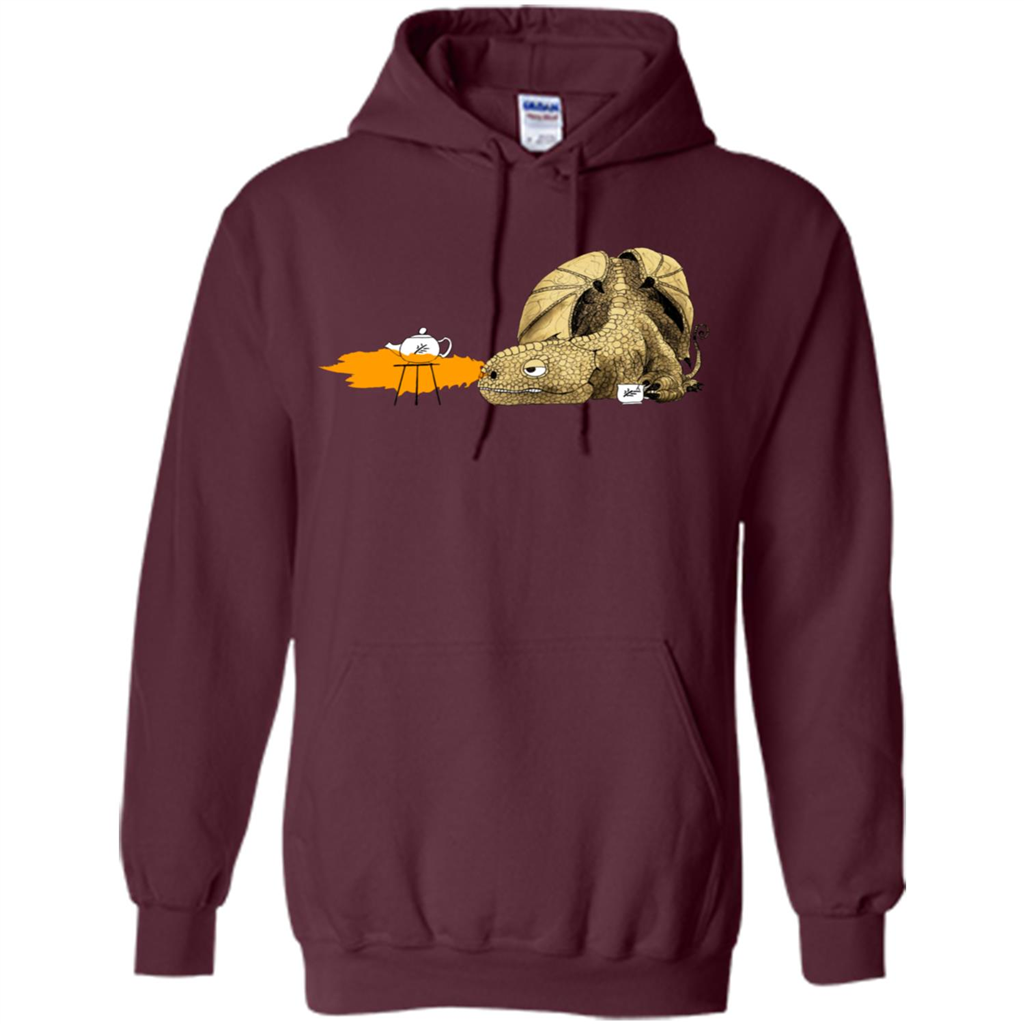 Dragon Making Tea T-Shirt Maroon