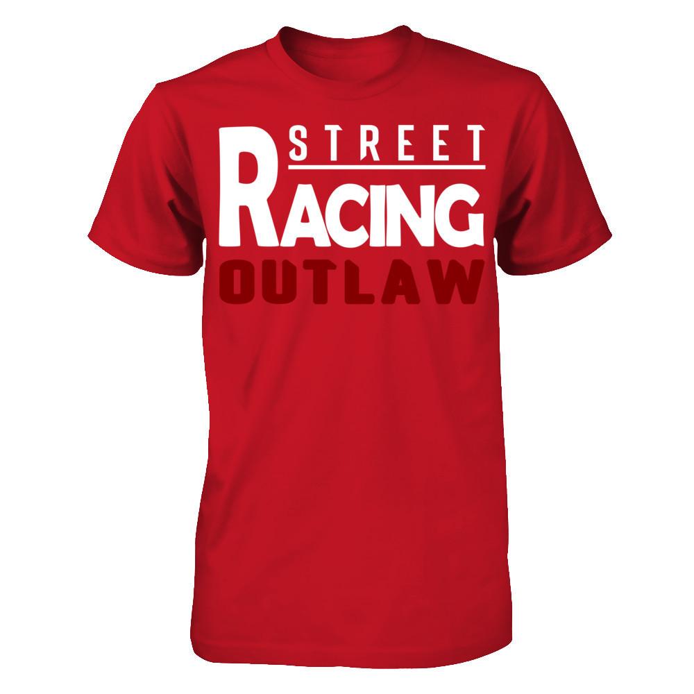 Street Racing Outlaw Gildan - Short Sleeve Tee Red