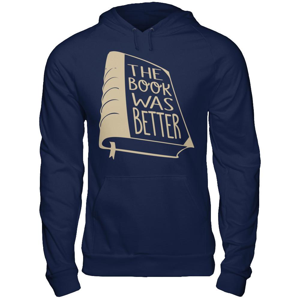 The Book Was Better Gildan - Pullover Hoodie Navy