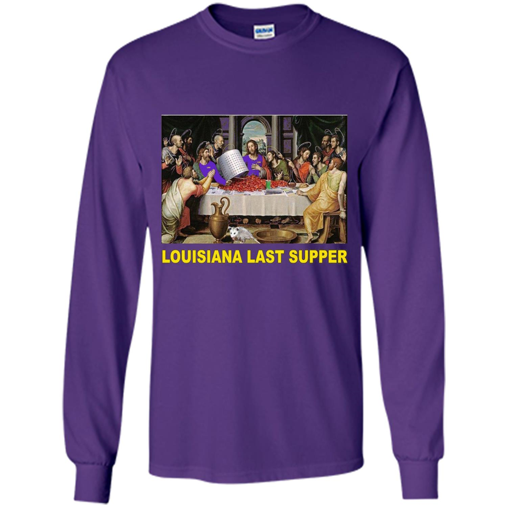 Louisiana Last Supper T-shirt Purple