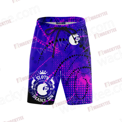 The Seven Deadly Sins - Sloth 3D Beach Shorts