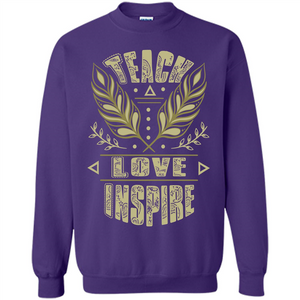 Teacher T-shirt Teach Love Inspire T-shirt