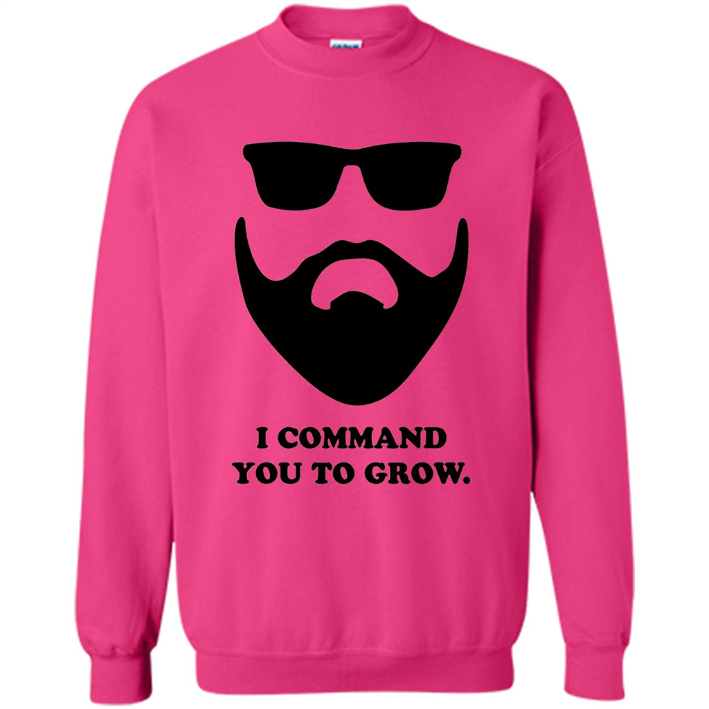 Beard T-Shirt I Command You To Grow T-shirt Heliconia