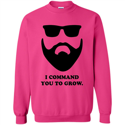 Beard T-Shirt I Command You To Grow T-shirt Heliconia