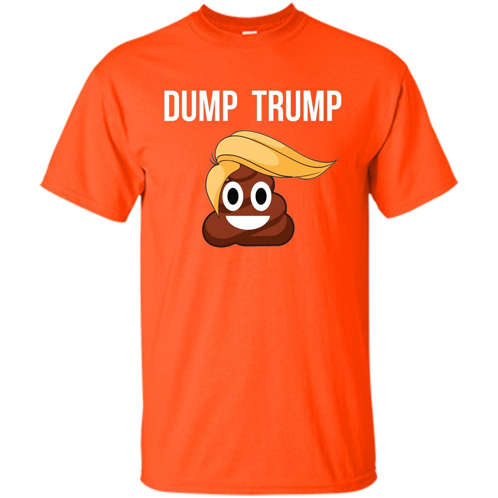 Dump Trump - Poop Emoji T-shirt Orange