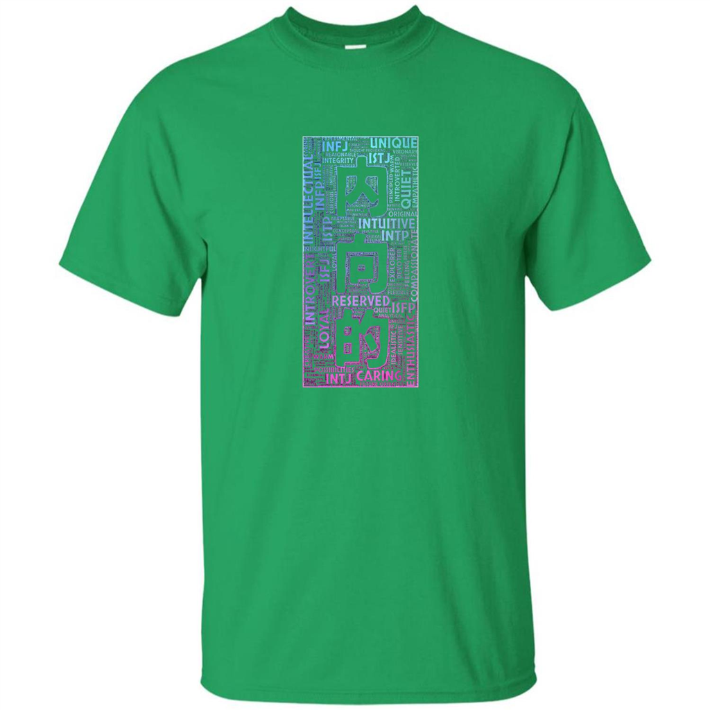 Japanese Introvert T-Shirt With Kanji Text Irish Green