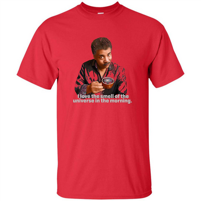Neil Degrasse Tyson I Love The Smell Of The Universe T-Shirt Red