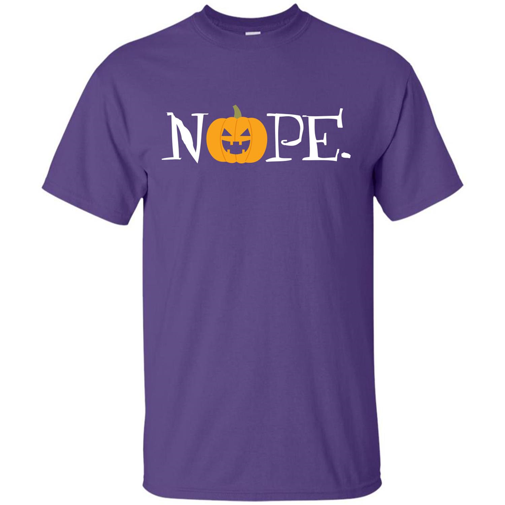 Halloween T-shirt Nope T-shirt Purple