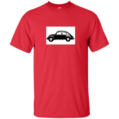 German Car T-shirt 1960's Beetle Red