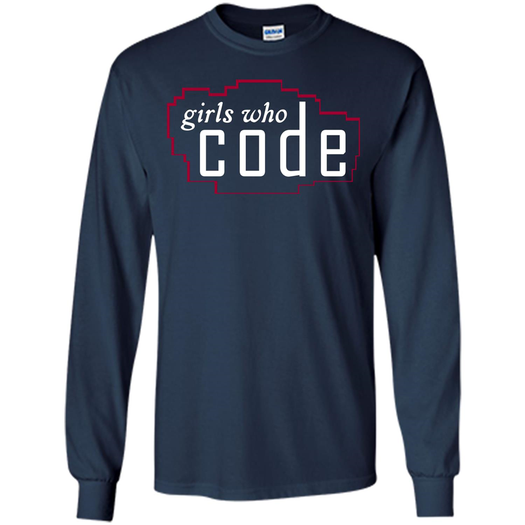 Coder T-shirt Girls Who Code T-shirt Navy