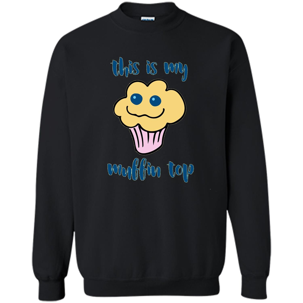 Baking T-shirt Funny This Is My Muffin Top T-Shirt Black