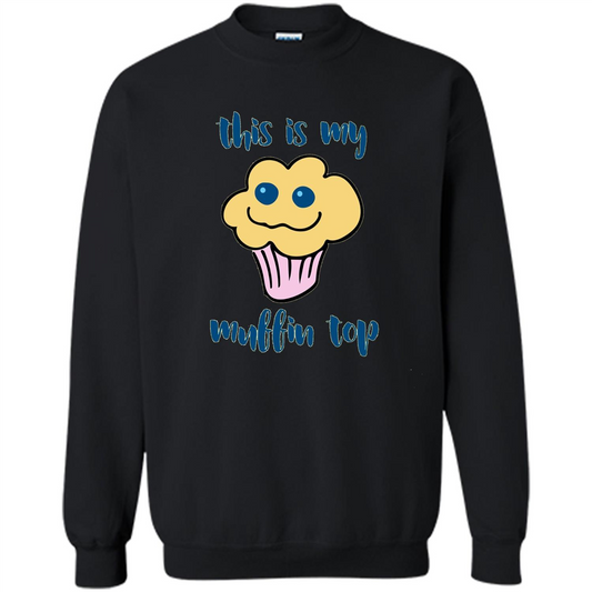 Baking T-shirt Funny This Is My Muffin Top T-Shirt Black