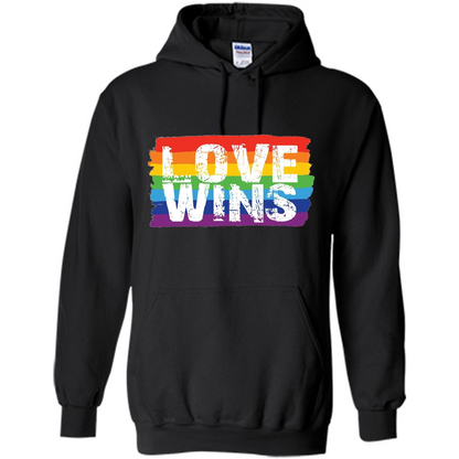 LGBTQ Pride T-shirt Love Wins Black