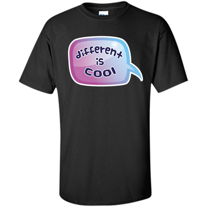 Lifestyle T-shirt Different is Cool T-shirt Black