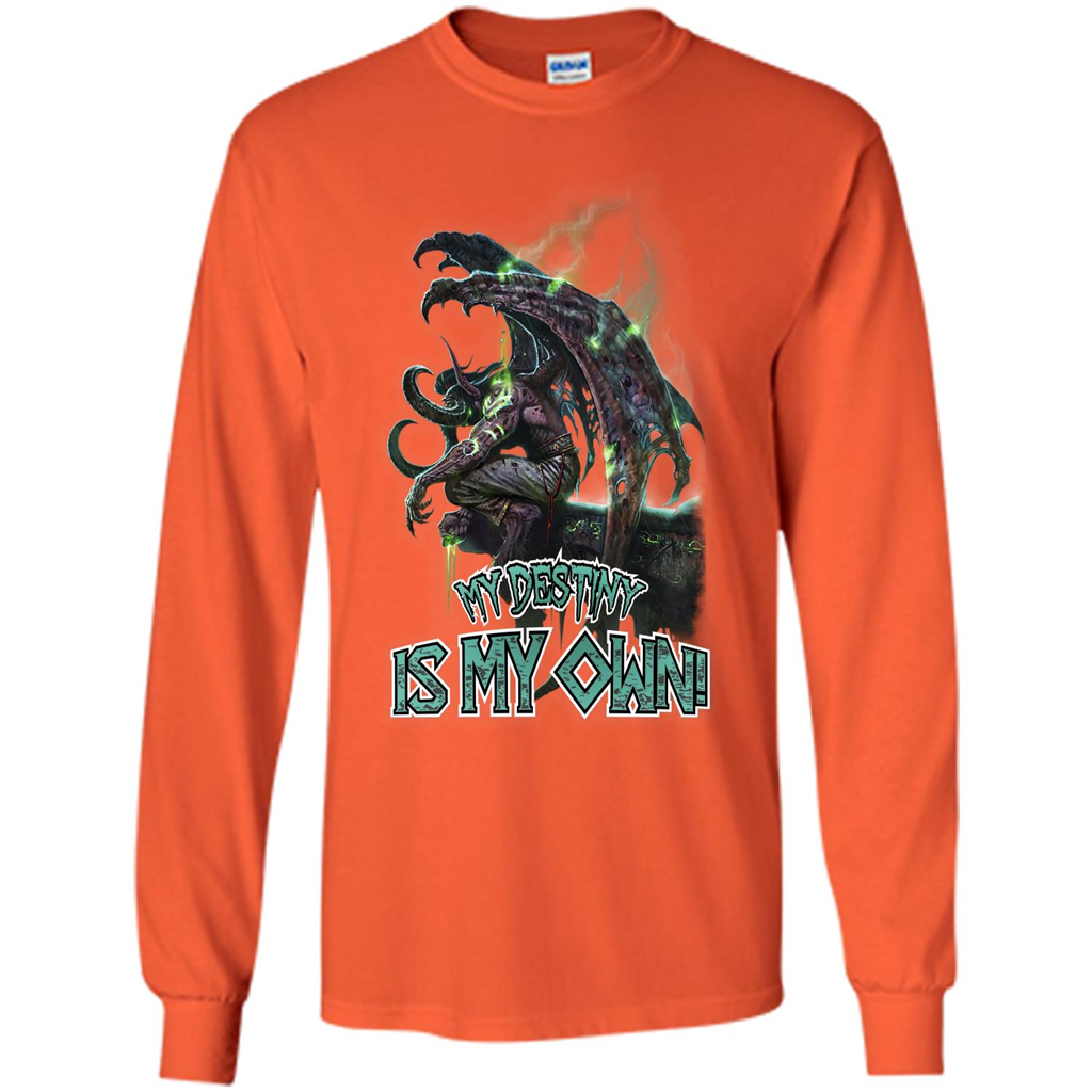 World of Warcraft T-shirt My Destiny Is My Own T-shirt Orange
