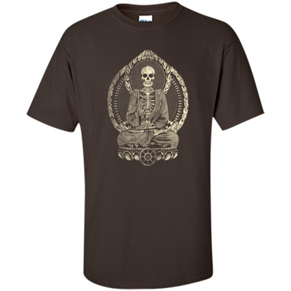 Starving Buddha - Weathered Halftone T-shirt Dark Chocolate