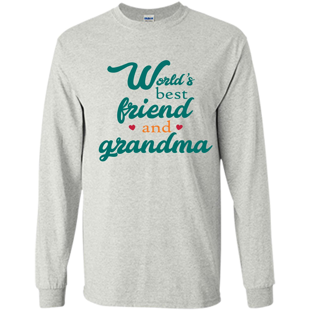 Grandma T-shirt World‰۪s Best Friend And Grandma Ash