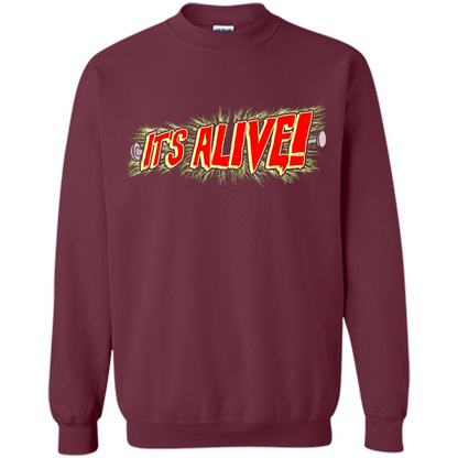 It's Alive Frankenstein T-shirt Maroon
