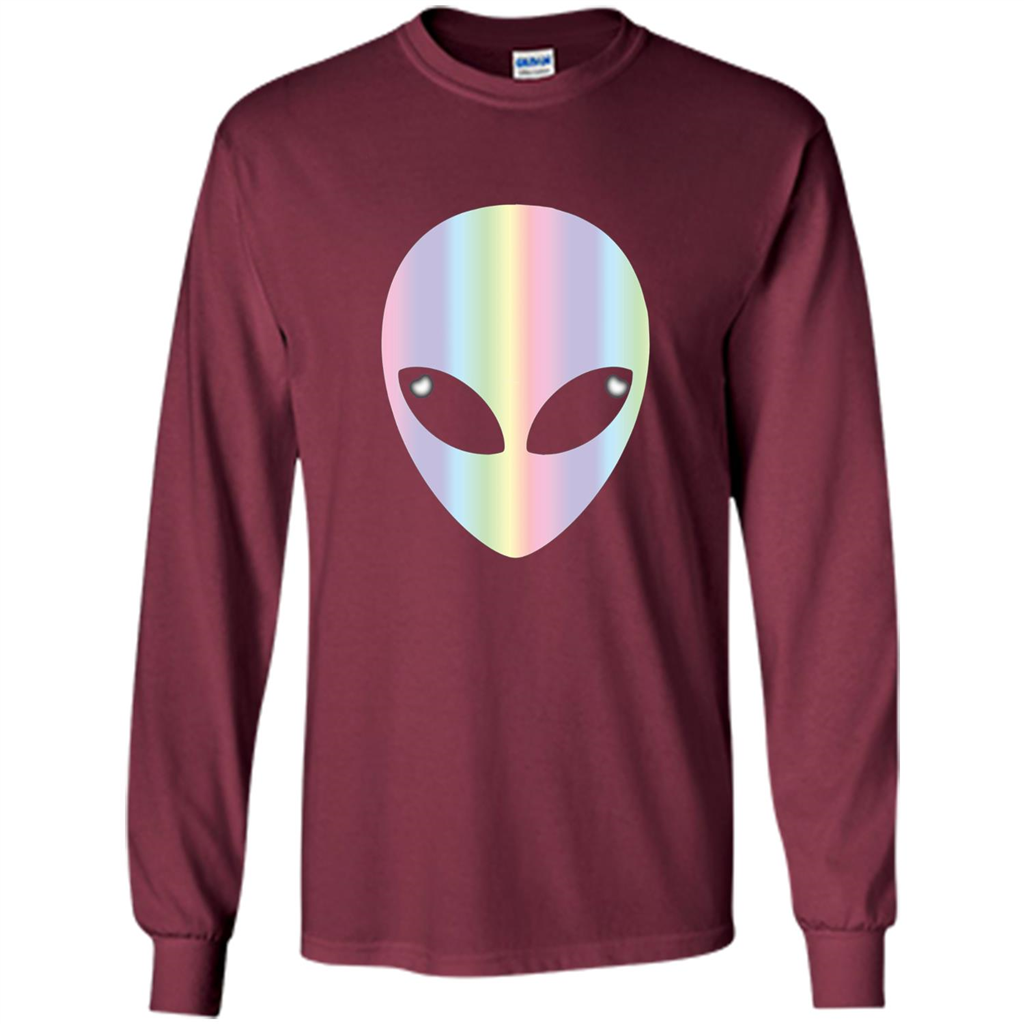 Alien Head T-shirt Maroon