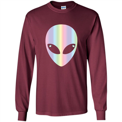 Alien Head T-shirt Maroon