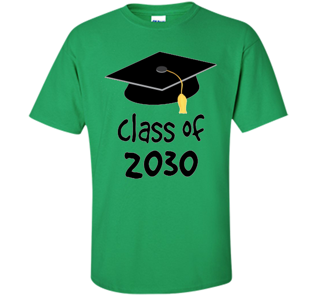 Kindergarten T-shirt Class Of 2030 Kindergarten Style T-shirt Irish Green