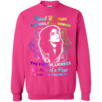 April Woman T-shirt The Heart Of A Hippie Heliconia