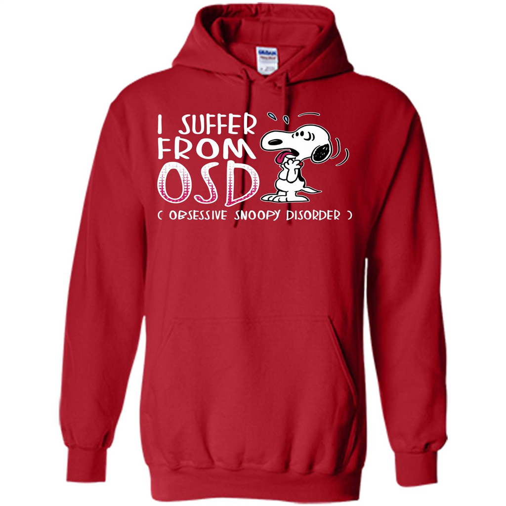 Snoopy T-shirt I Suffer From OSD Obsessive Snoopy Disorder Red