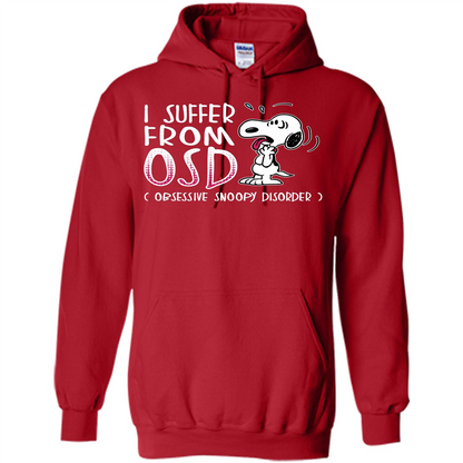 Snoopy T-shirt I Suffer From OSD Obsessive Snoopy Disorder Red