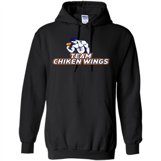 Team Chicken Wings T-shirt Funny Workout T-Shirt Black