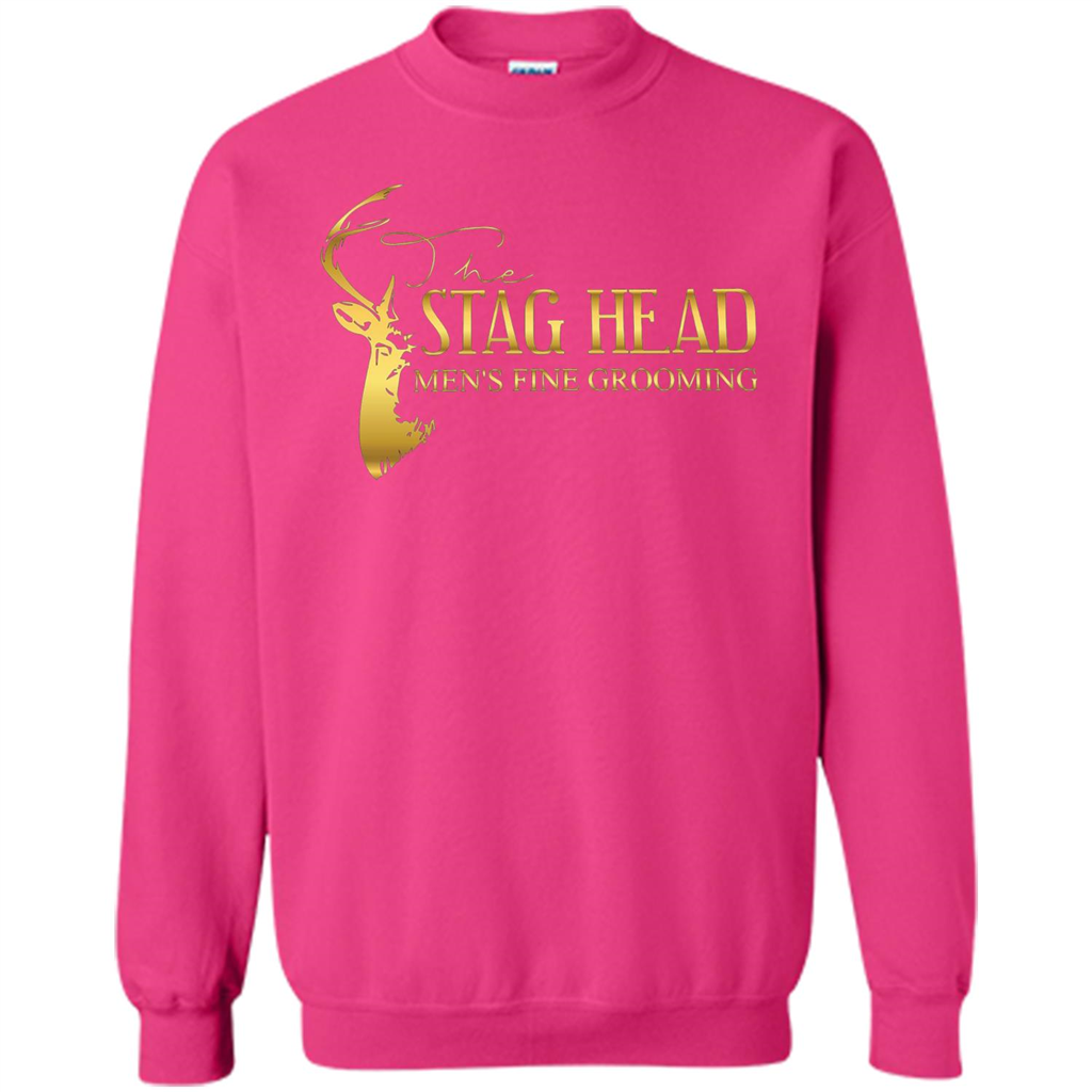 The Stag Head Men's Fine Grooming T-shirt Heliconia