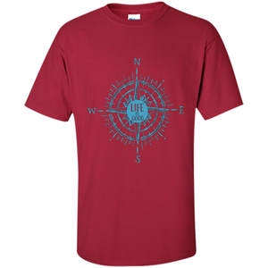 Life is Good - Compass Rose Nautical Sailing T-shirt