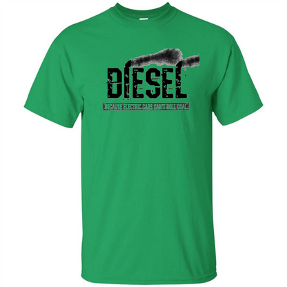 Diesel Rolling Coal T-Shirt Black Smoke Lifted Truck T-Shirt Irish Green