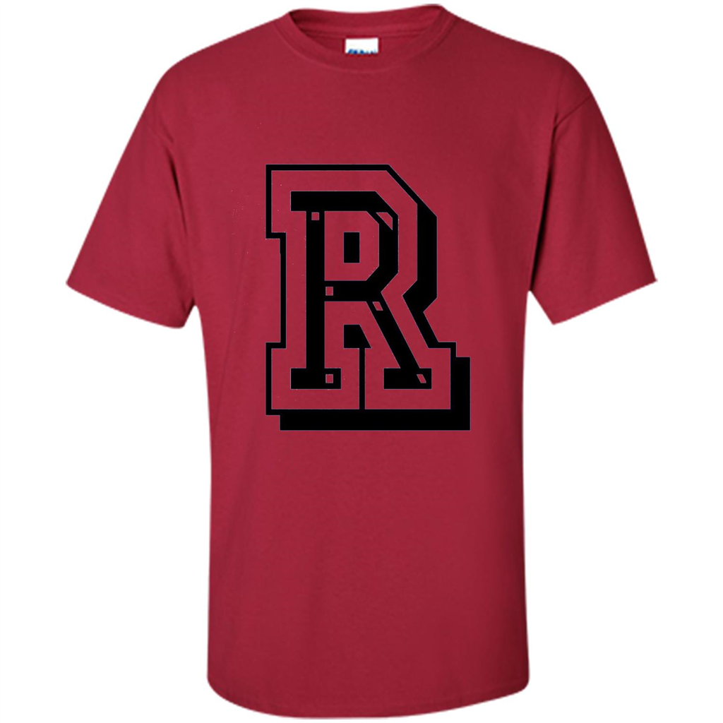 Letter R Initial T-Shirt for Names or Spelling Words Cardinal