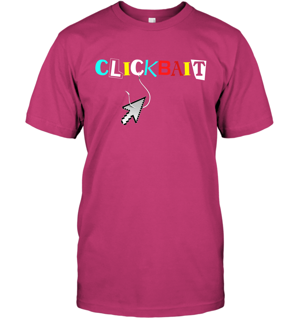 ClickBait Fishing Shirt T-Shirt T-Shirt Heliconia