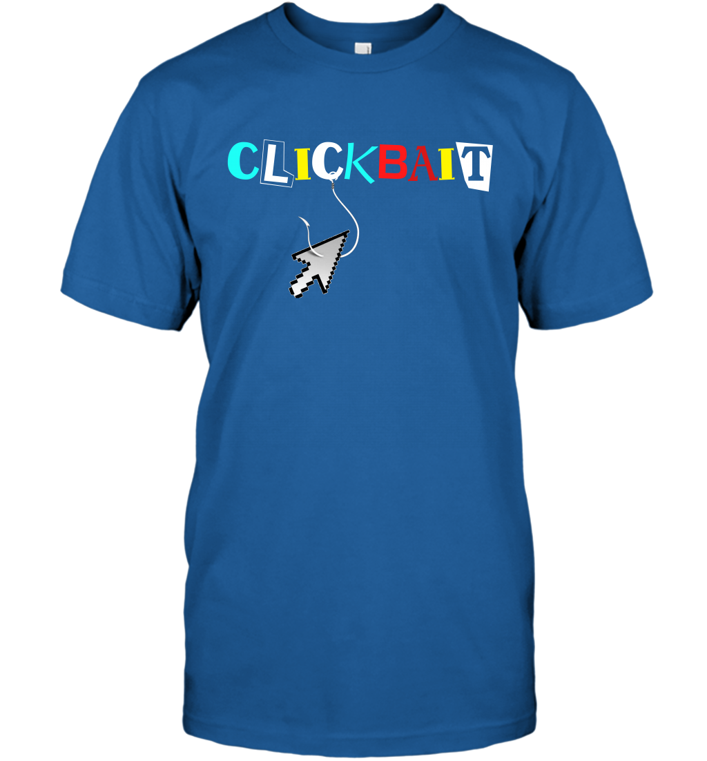 ClickBait Fishing Shirt T-Shirt T-Shirt Royal