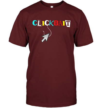 ClickBait Fishing Shirt T-Shirt T-Shirt Cardinal
