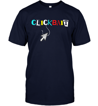 ClickBait Fishing Shirt T-Shirt T-Shirt Navy